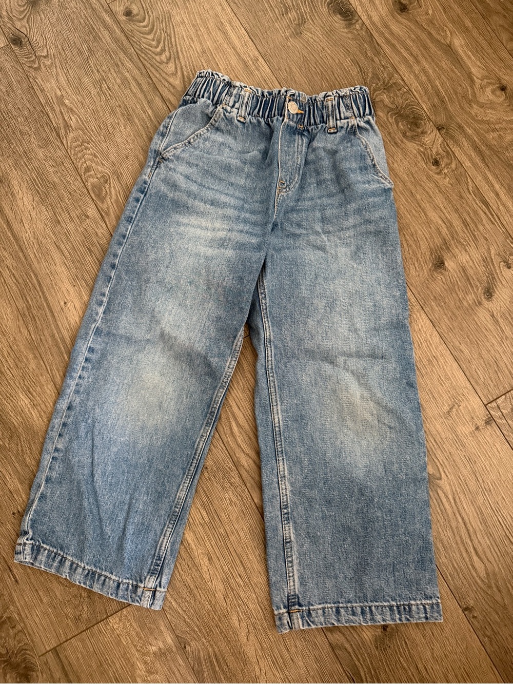 H&M Light Blue Elastic Waist Kids Denim Jeans